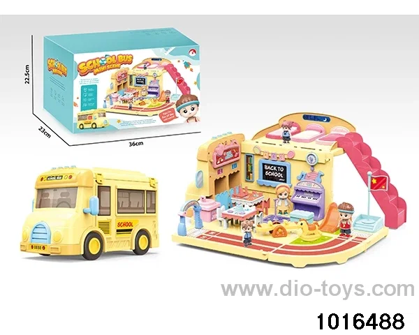 Gliding Music School Bus in color box
