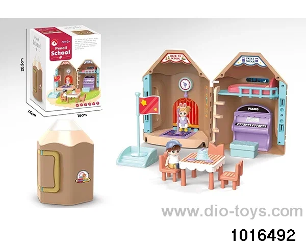 Musical pencil scene in color box