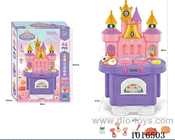 kitchen set with light &music not include in Color box