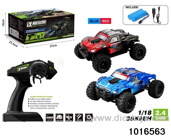 1:18 RC car in color box