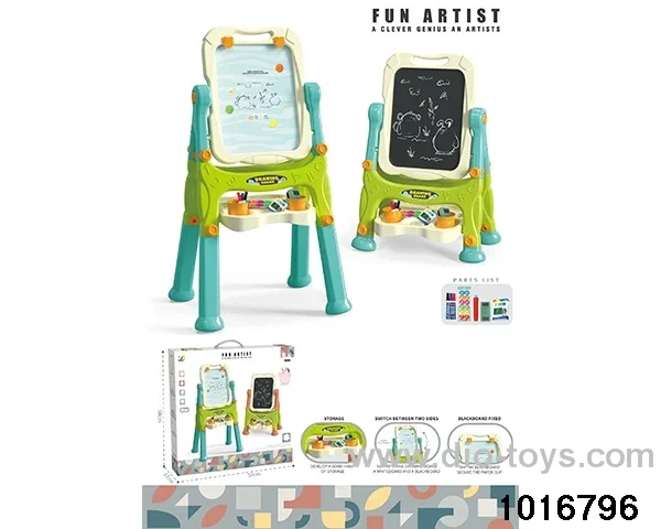 Vertical magnetic double-sided easel (high and low feet 2 in 1) in color box