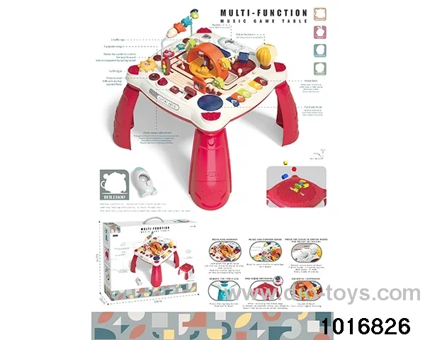 Multifunctional game table in color box