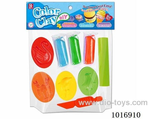 color Clay in poly bag header