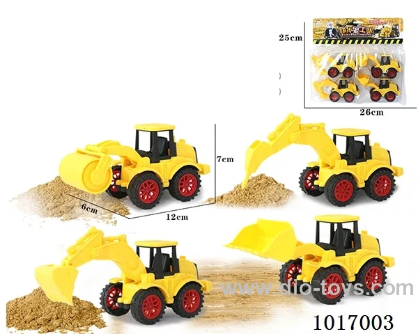 Frictional Car  4 sets mixed loading in PP bag with header