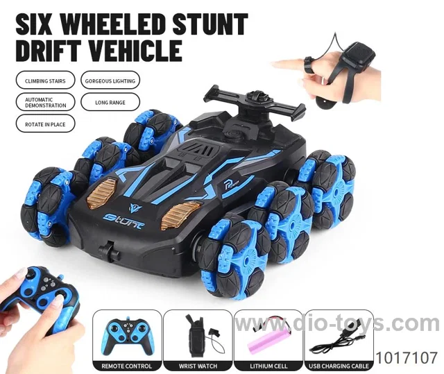 Six Wheels Rc Stunt Cars(Dual remote control)