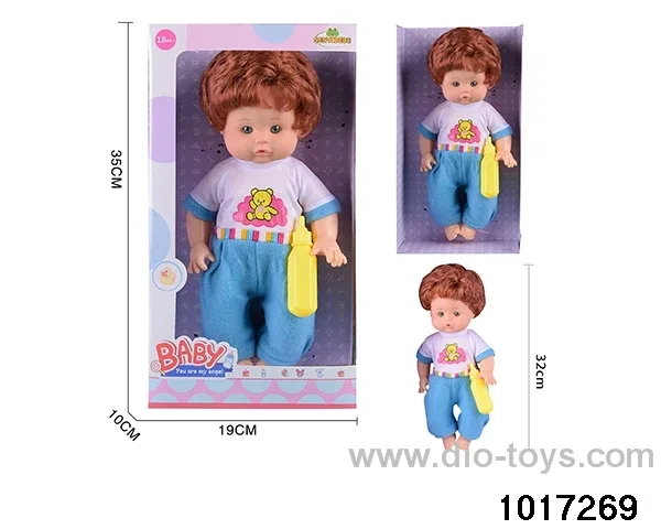 14 inch doll set in window box