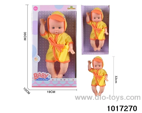 14 inch doll set in window box
