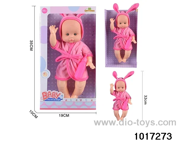14 inch doll set in window box