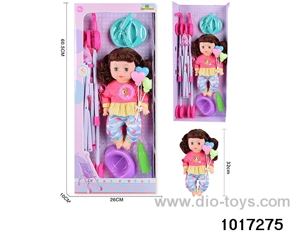 14 inch doll set with ic in window box