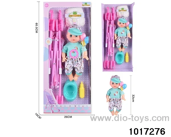 14 inch doll set with ic in window box