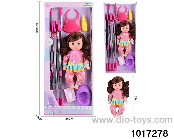 14 inch doll set with ic in window box