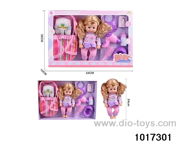 15 inch doll set with ic in window box