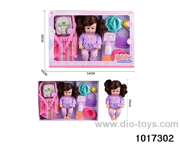 15 inch doll set with ic in window box