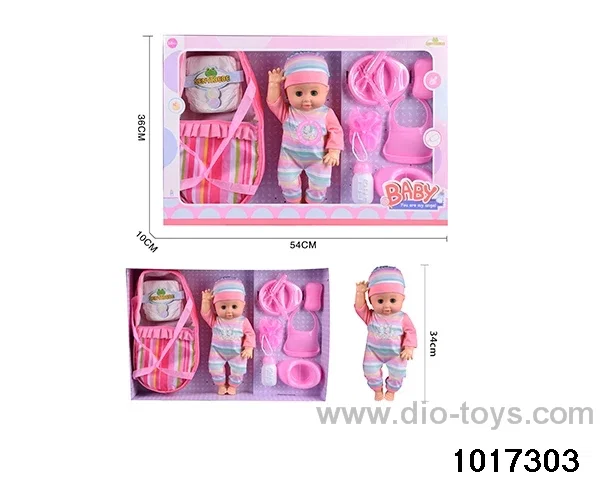15 inch doll set with ic in window box
