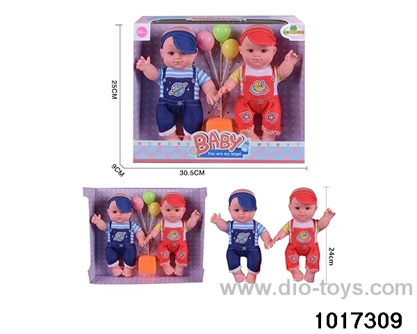 2pcs 10 inch doll set in window box