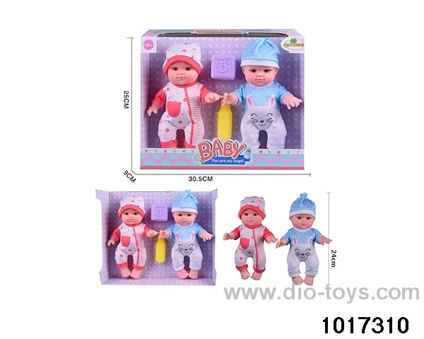 2pcs 10 inch doll set in window box