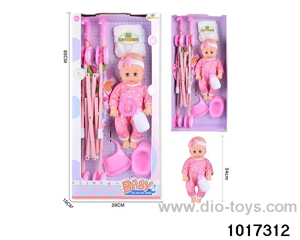 15 inch doll set with ic in window box