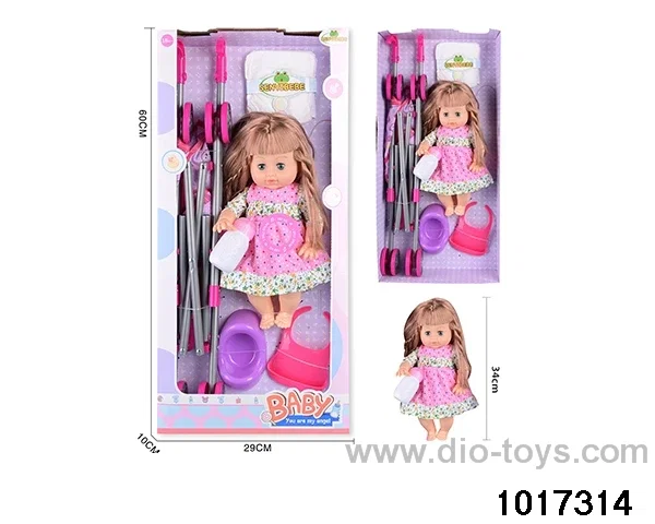 15 inch doll set with ic in window box