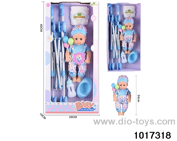 15 inch doll set with ic in window box