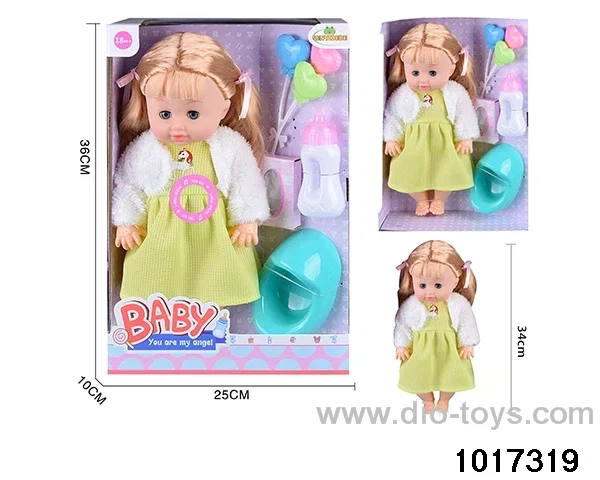 15 inch doll set with ic in window box