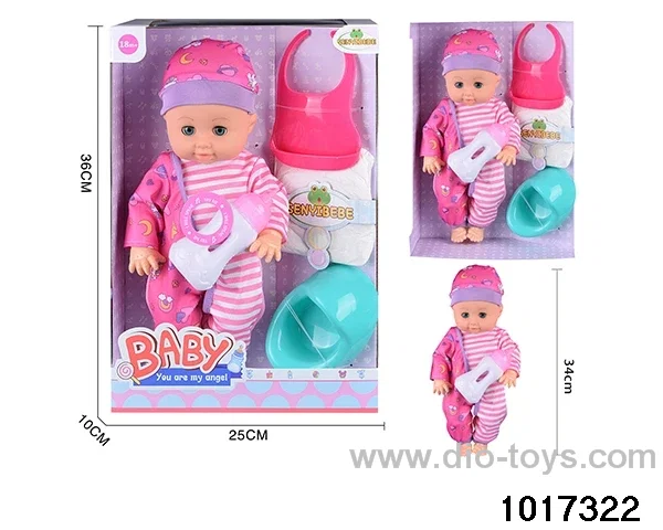 15 inch doll set with ic in window box