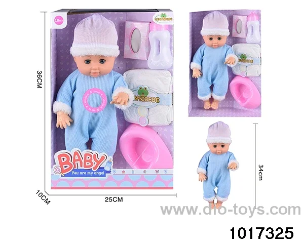 15 inch doll set with ic in window box