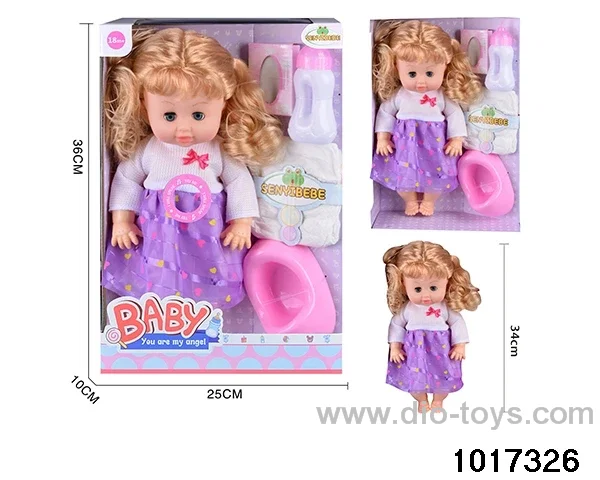 15 inch doll set with ic in window box