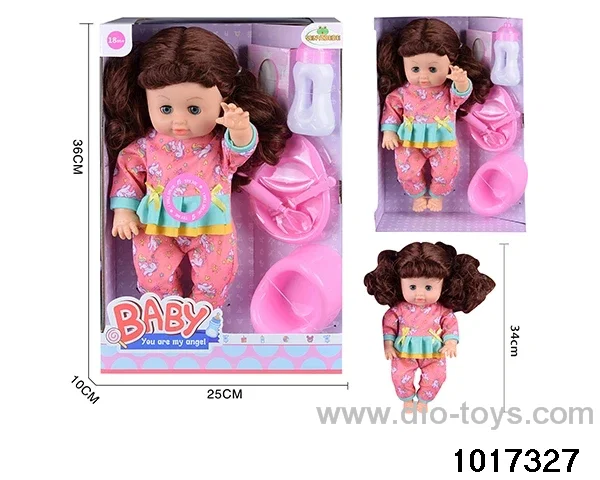 15 inch doll set with ic in window box