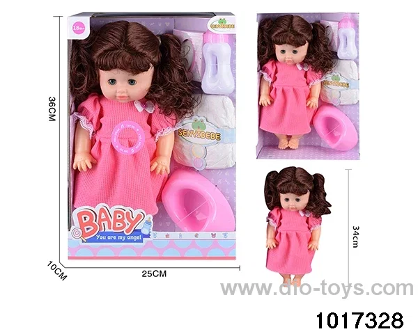 15 inch doll set with ic in window box
