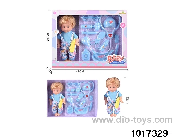 14 inch doll set in window box