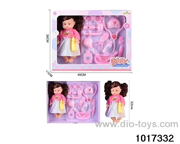 14 inch doll set in window box