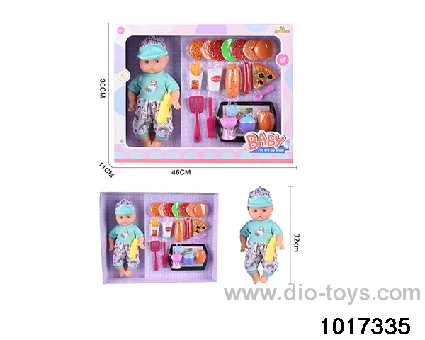 14 inch doll set in window box
