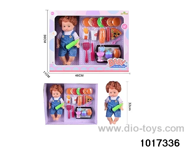 14 inch doll set in window box