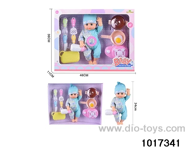 15 inch doll set with ic in window box