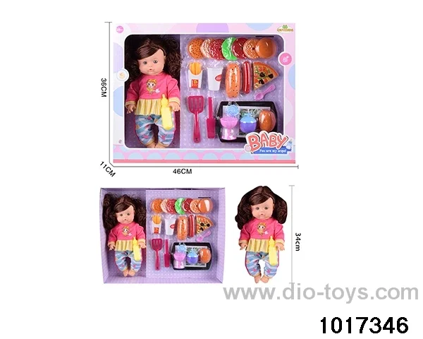 14 inch doll set in window box