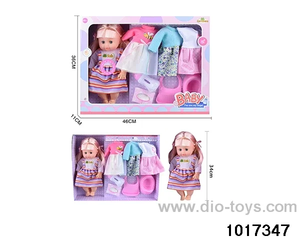 15 inch doll set with ic in window box