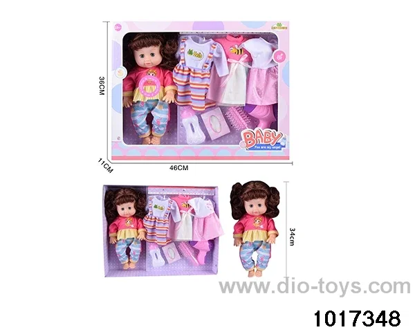 15 inch doll set with ic in window box