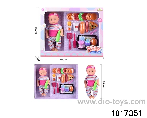 14 inch doll set in window box