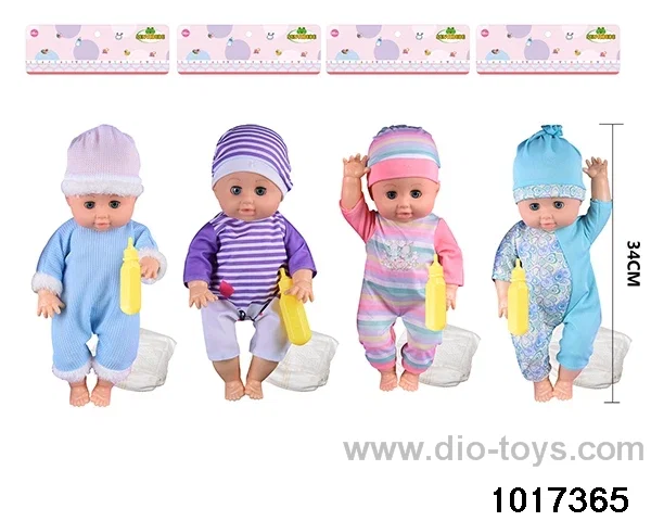 15 inch doll set with ic （4 models mixed） in PP bag with header