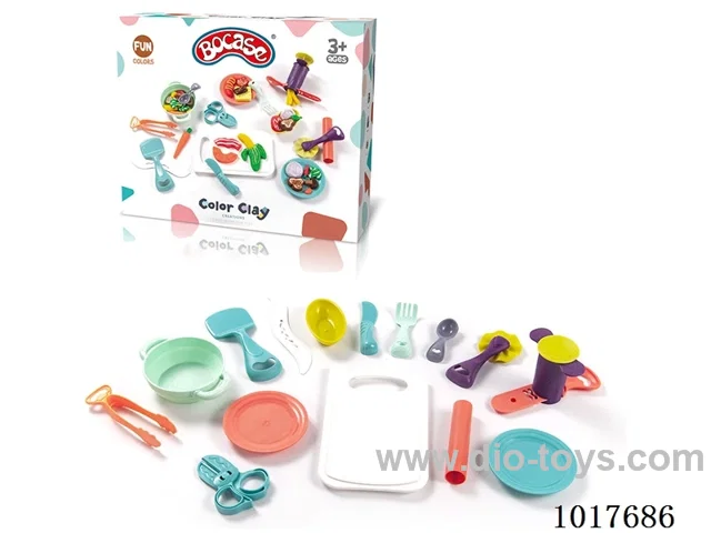 Color clay set (6 cans of 2 ounces) in color box