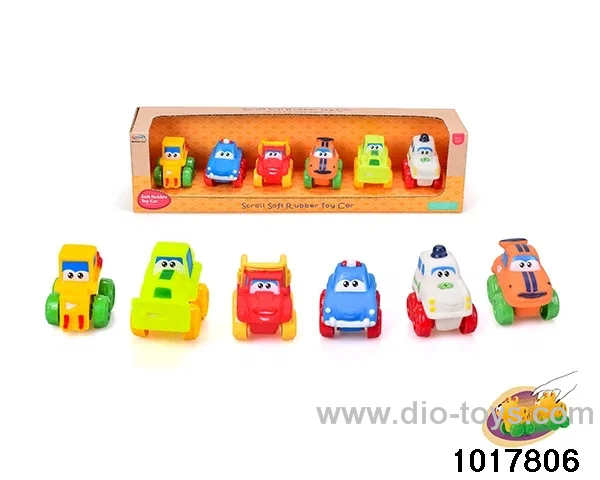 Enamel gliding car in display box