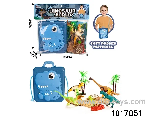 Dinosaur scene set in PP bag with header