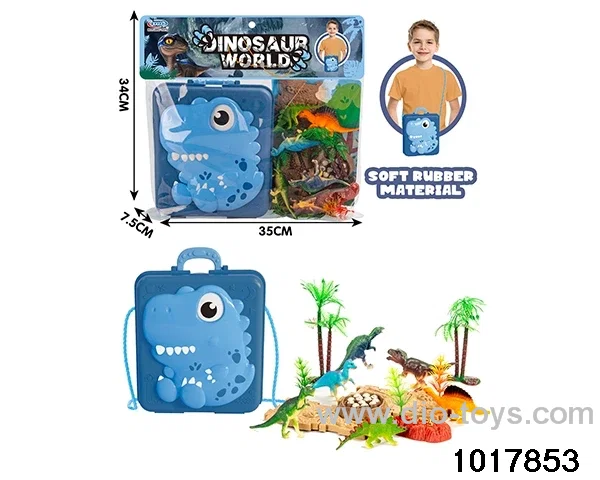 Dinosaur scene set in PP bag with header