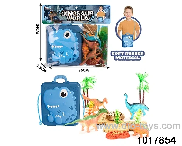 Dinosaur scene set in PP bag with header