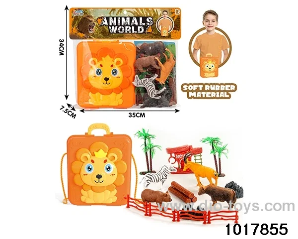 Forest animal scene set in PP bag with header
