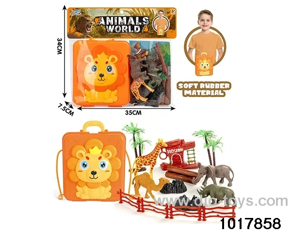 Forest animal scene set in PP bag with header