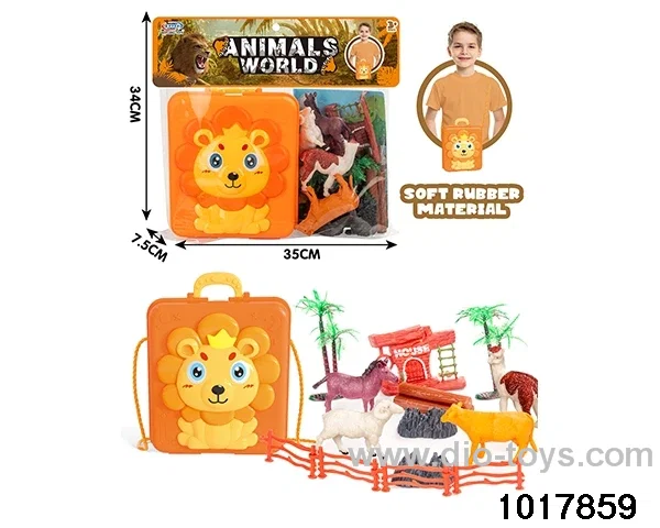 Forest animal scene set in PP bag with header
