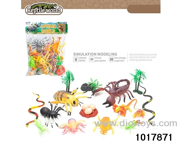 8pcs Animal Set in PP bag with header