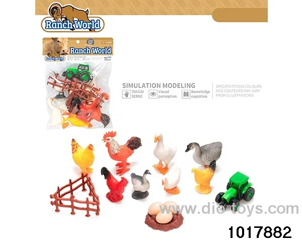 16pcs Farm Set in PP bag with header