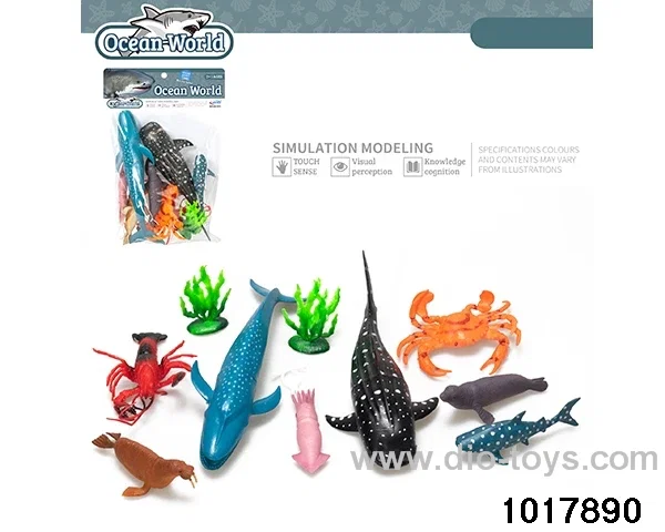 10pcs Sea World Set in PP bag with header
